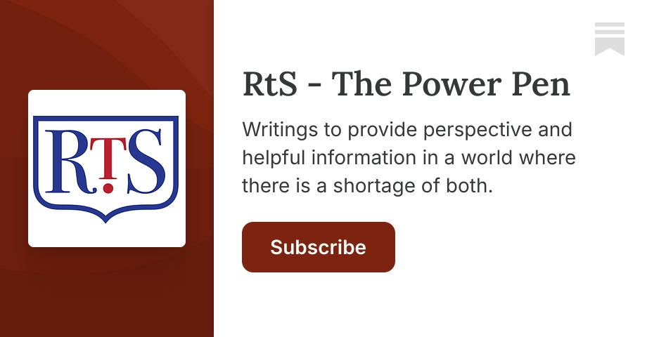 RtS - The Power Pen | Richard The Saint | Substack