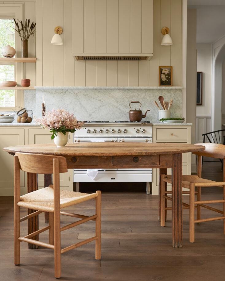 &#8\2\20;we placed our kitchen table in the center of the kitchen, in the s 17