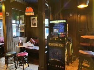 Pac-Man in The Barber's Bar Pac-Man in The Barber's Bar