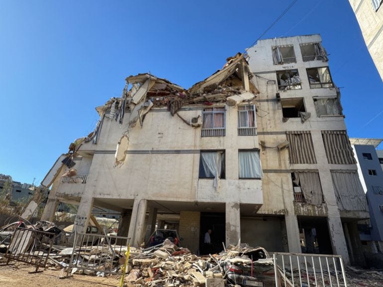 A view of a damaged building after an Israeli strike, following renewed hostilities between Hezbollah and Israel amid the U.S.-Israeli conflict with Iran, in Choueifat, Lebanon, March 5, 2026. Picture taken with a mobile phone. REUTERS/Ahmad Al Kerdi A view of a damaged building after an Israeli strike, following renewed hostilities between Hezbollah and Israel amid the U.S.-Israeli conflict with Iran, in Choueifat, Lebanon, March 5, 2026. Picture taken with a mobile phone. REUTERS/Ahmad Al Kerdi