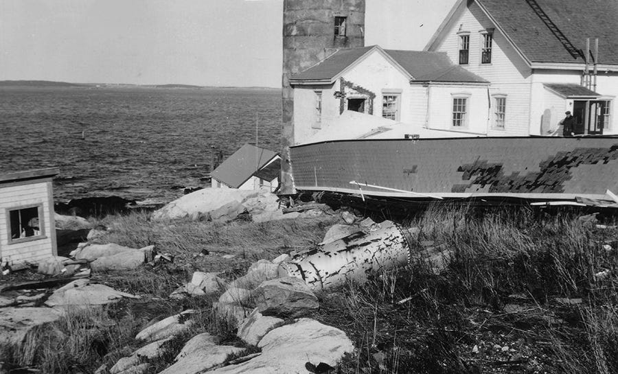 Matinicus Rock damage Matinicus Rock damage