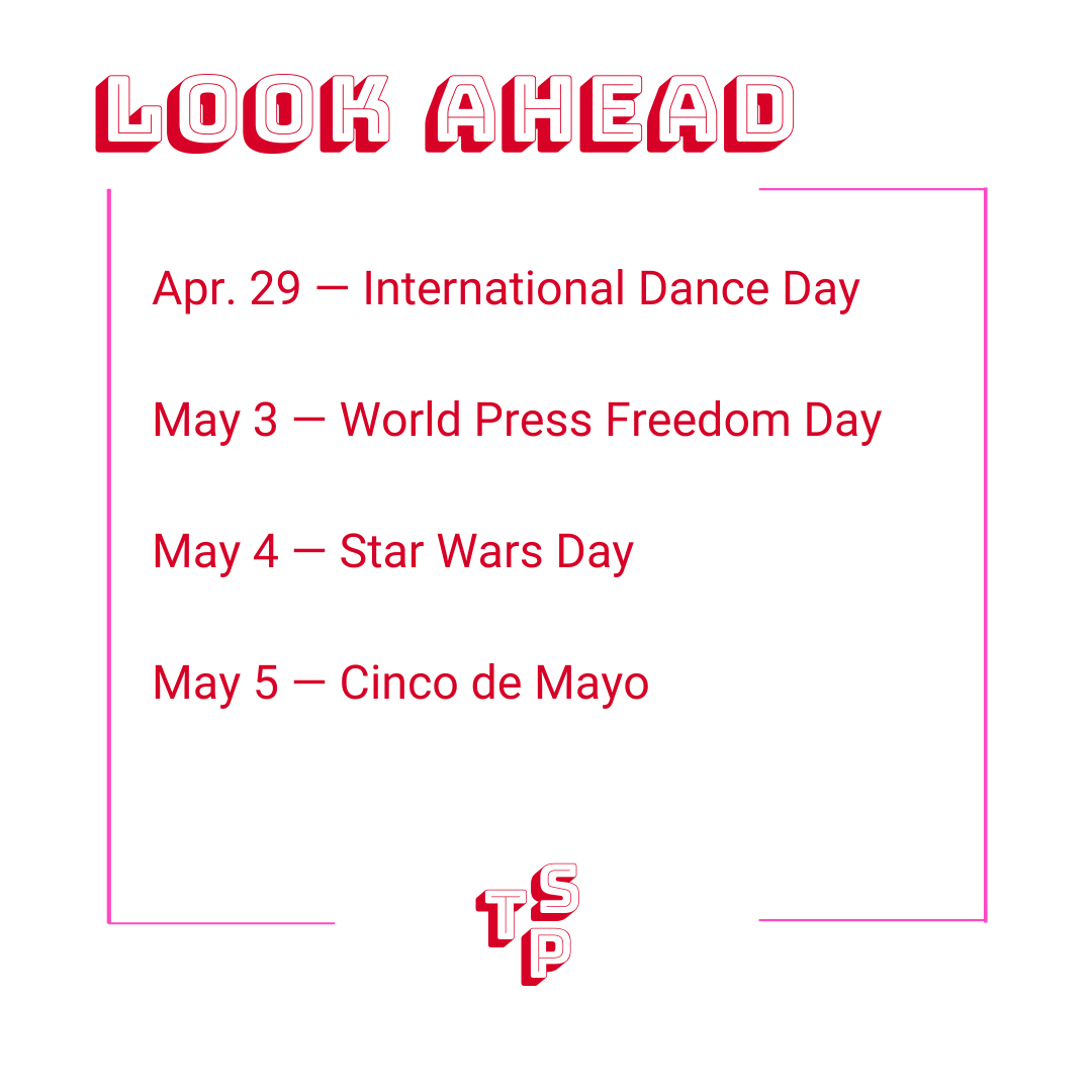 Look-ahead content calendar for April 25, 2022 Look-ahead content calendar for April 25, 2022
