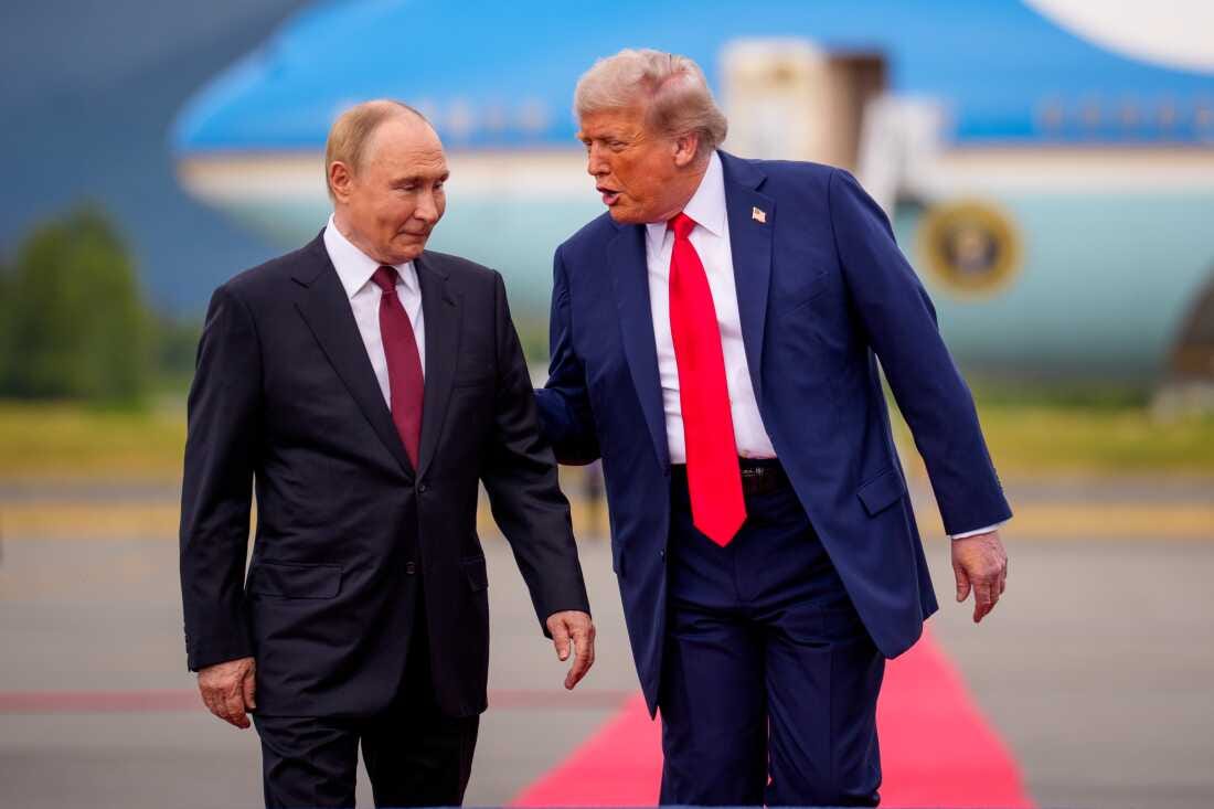 After meeting Putin, Trump pivots on need for a ceasefire : NPR