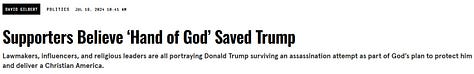 Religious headlines of Trump and Memes - Second Coming