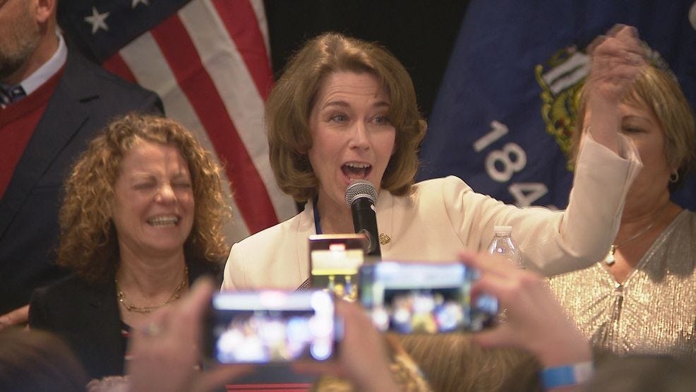 Susan Crawford celebrates victory in Wisconsin Supreme Court race