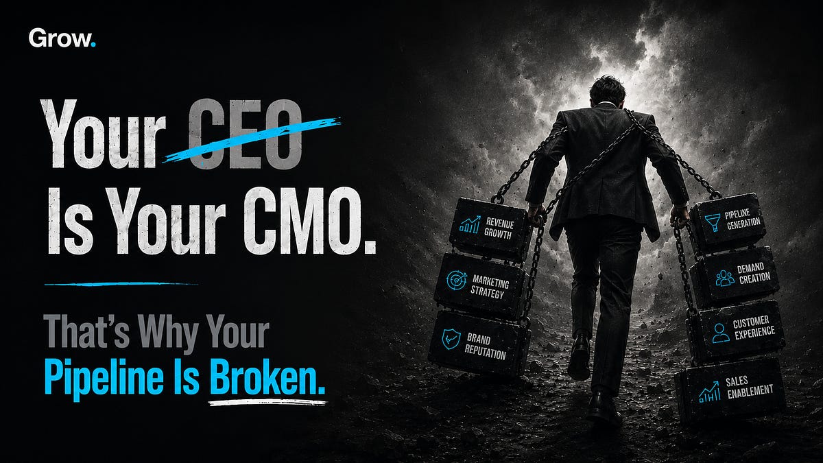 Your CEO Is Your CMO. That's Why Your Pipeline Is Broken (3 minute read)