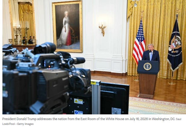 tuzarapost.substack.com - Joe Tuzara, M.D. @TuzaraPost - President Trump Says Networks That Didn't Air His Speech Should Have Their Broadcast Licenses Revoked