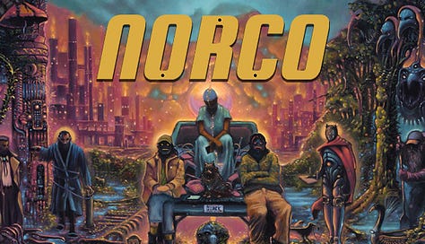Prints do jobo Norco mostrando cenários mais sóbrios e cenários mais brisados