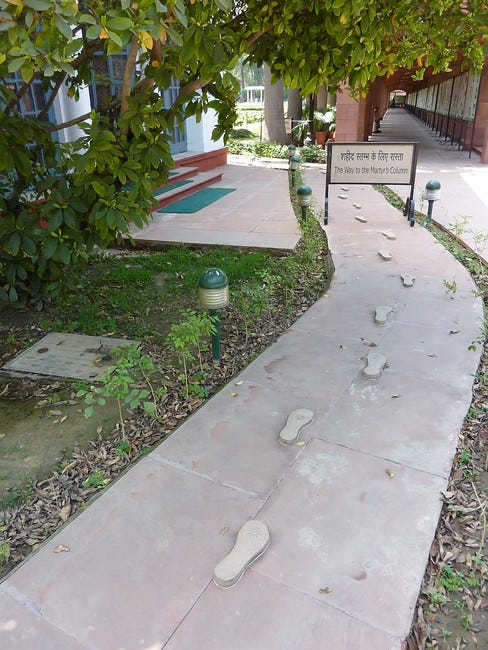 Gandhi's Last Steps