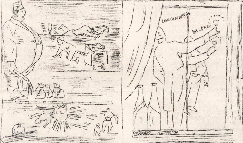 Cartoon from the Rufford Star Cartoon from the Rufford Star
