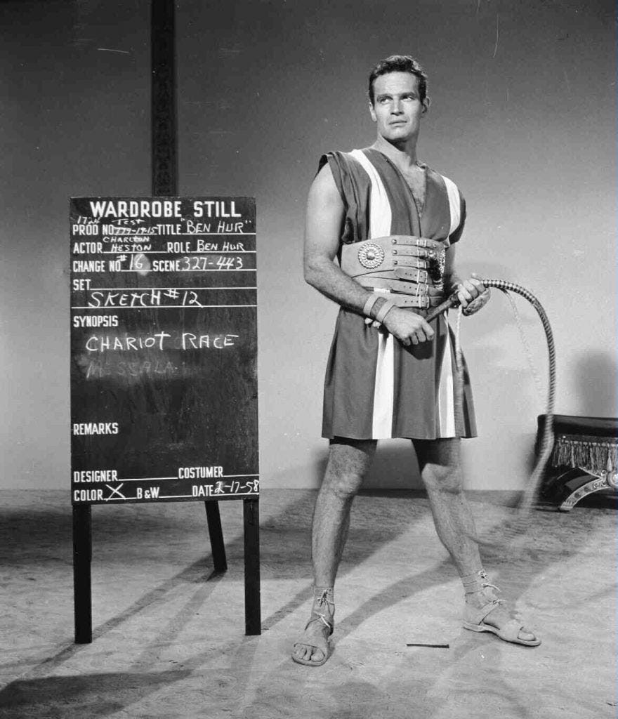 Charlton Heston costume still - Flashbak
