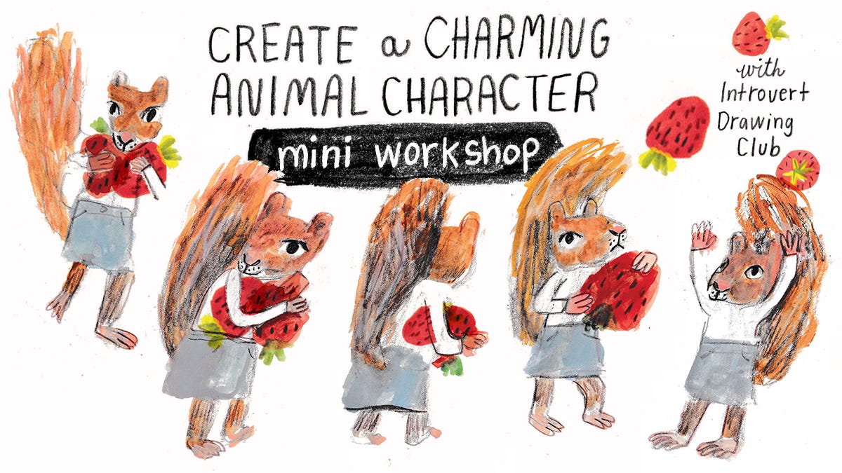 create a charming animal character with Introvert Drawing Club create a charming animal character with Introvert Drawing Club