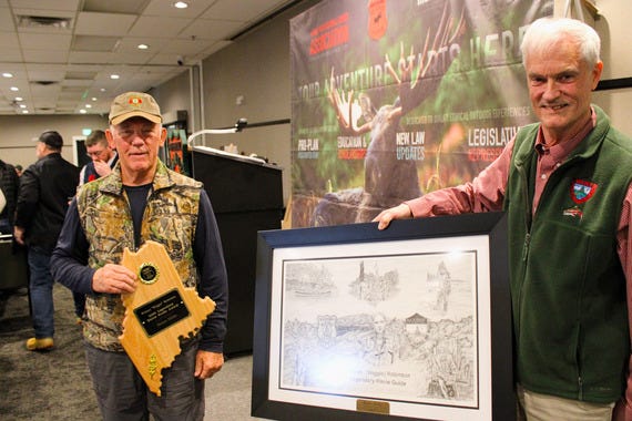 Blaine Miller Tim Peabody, legendary Maine guide award