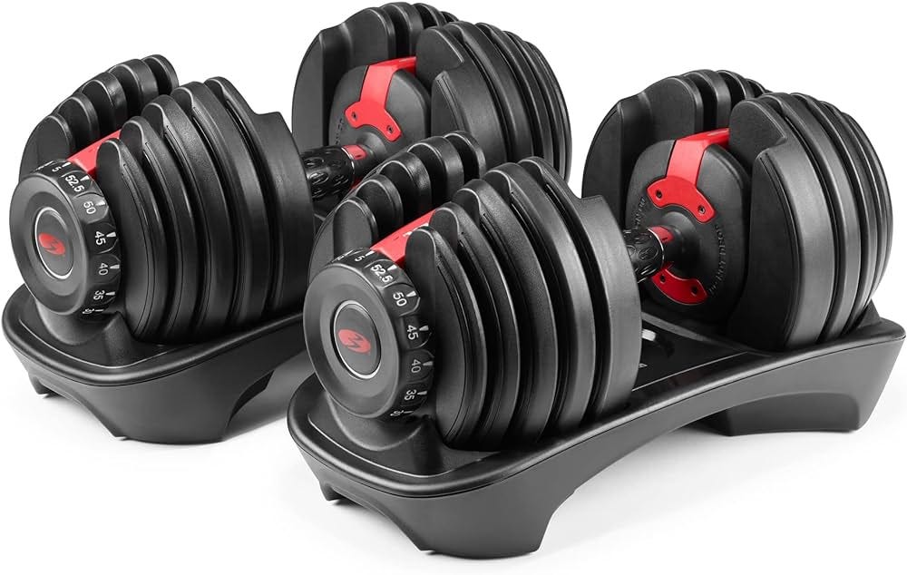 Amazon.com : BowFlex SelectTech 552 Dumbbells (Pair) and Stand Bundle :  Sports & Outdoors