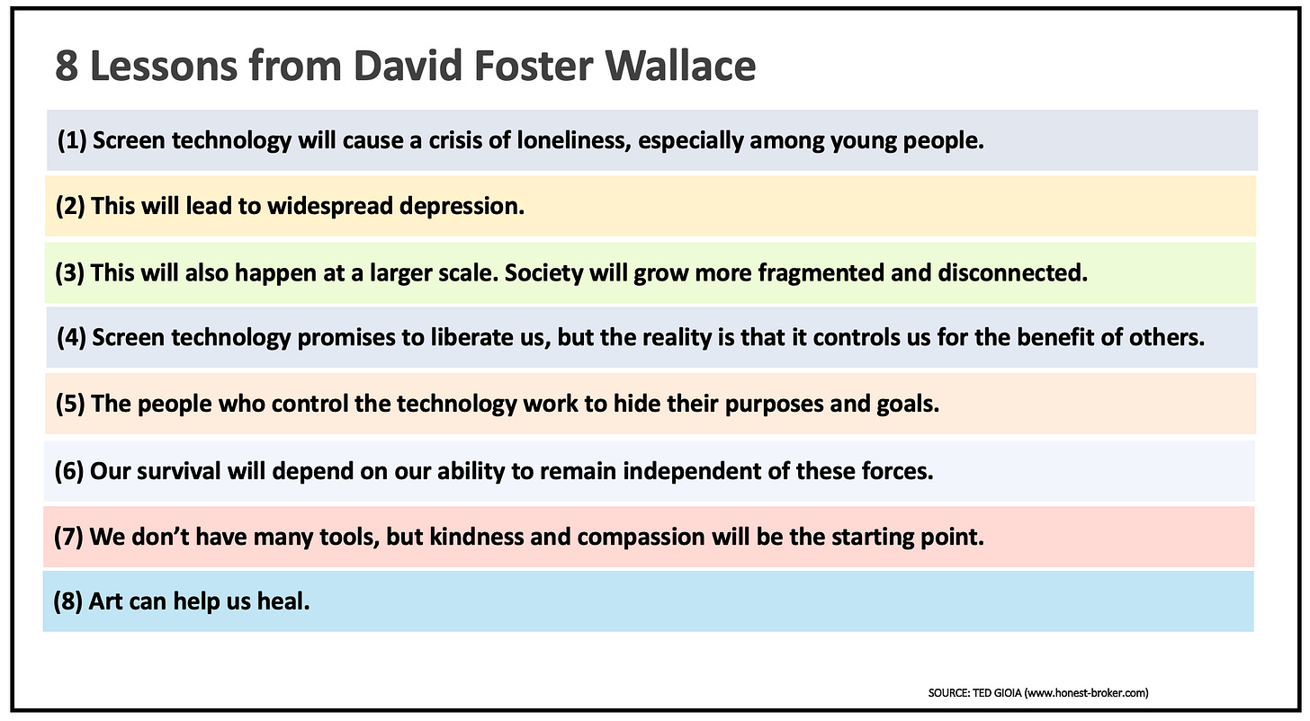 8 Lessons from David Foster Wallace