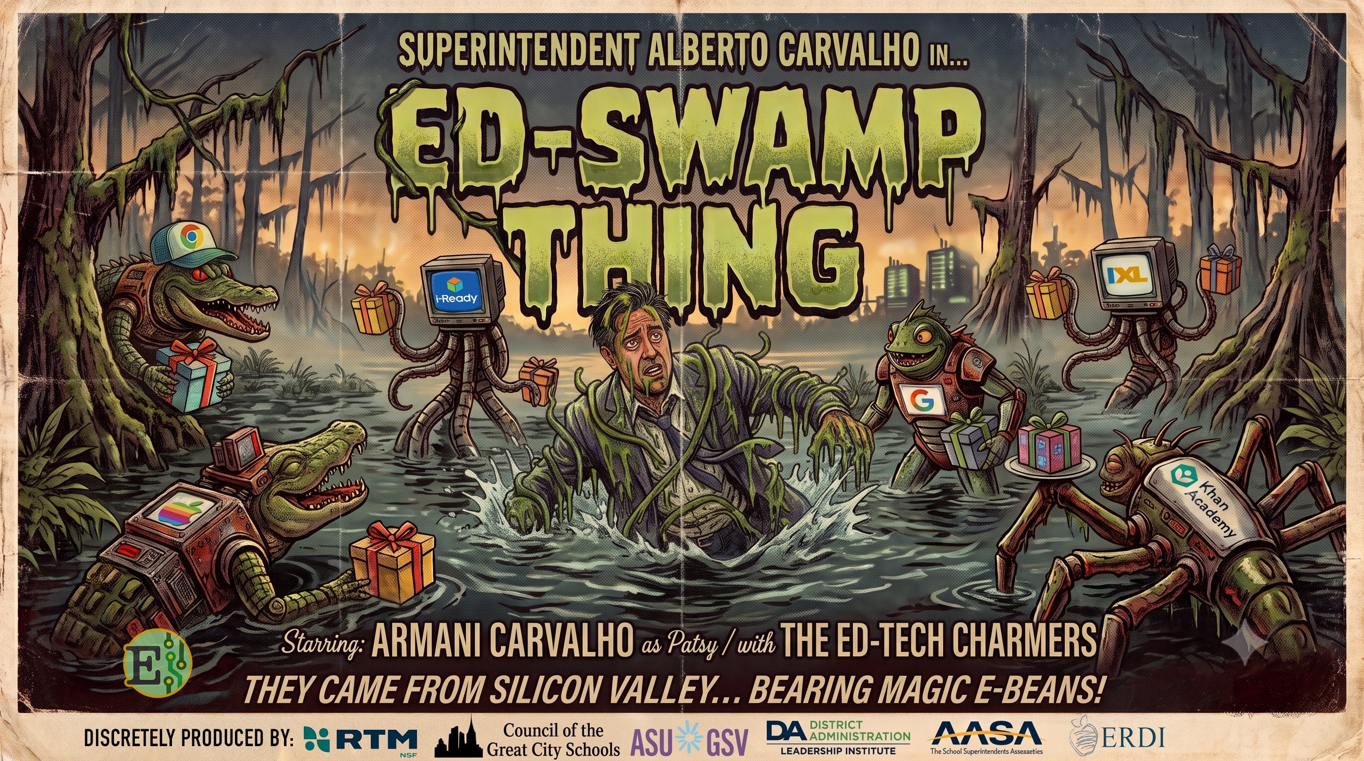 LAUSD Superintendent Alberto Carvalho: Ed-Swamp Thing - by John Allen Wooden LAUSD Superintendent Alberto Carvalho: Ed-Swamp Thing - by John Allen Wooden