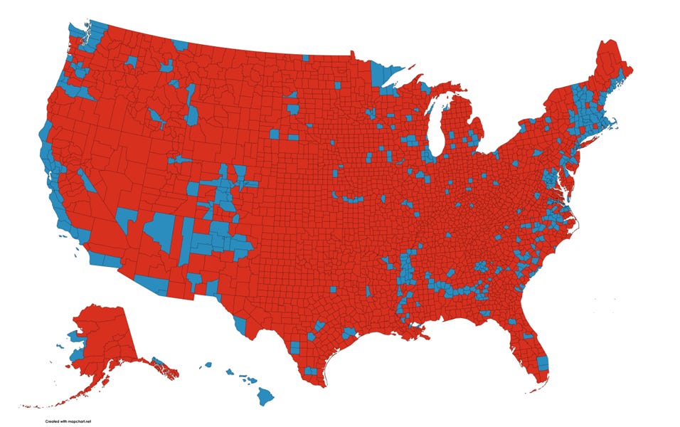 Take A Look At Trump's 2024 Election Map: It Provides One Reason Dems Shutdown Government Today