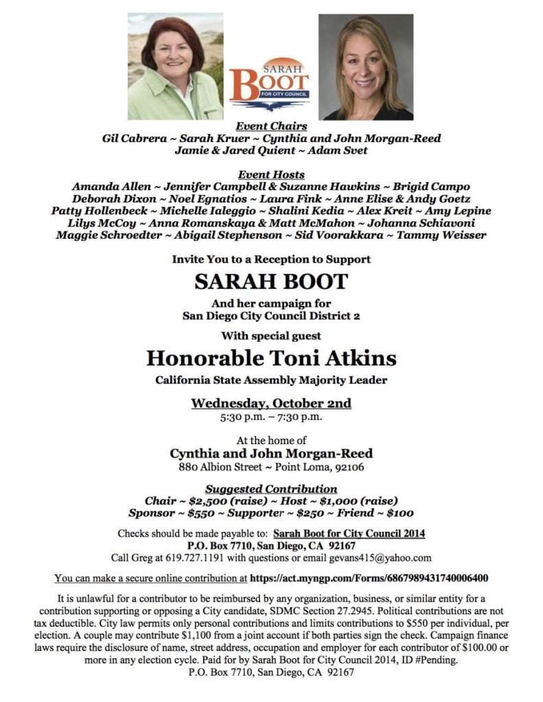 Sarah Boot Oct 2 Invite! Sarah Boot Oct 2 Invite!