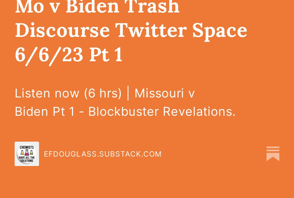 Mo v Biden Trash Discourse Twitter Space 6/6/23 Pt 1