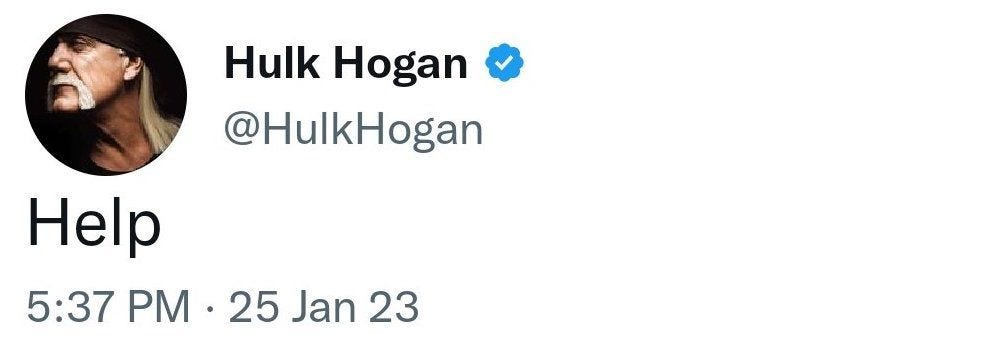 rip hulk hogan...'s twitter feed