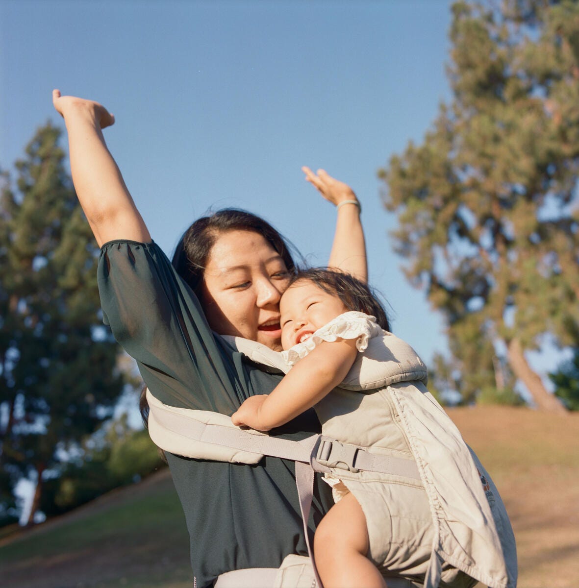 Immigrant nurse, Yesol, 38, with her baby. Los Angeles. July 2025. © Sabiha Çimen/Magnum Photos