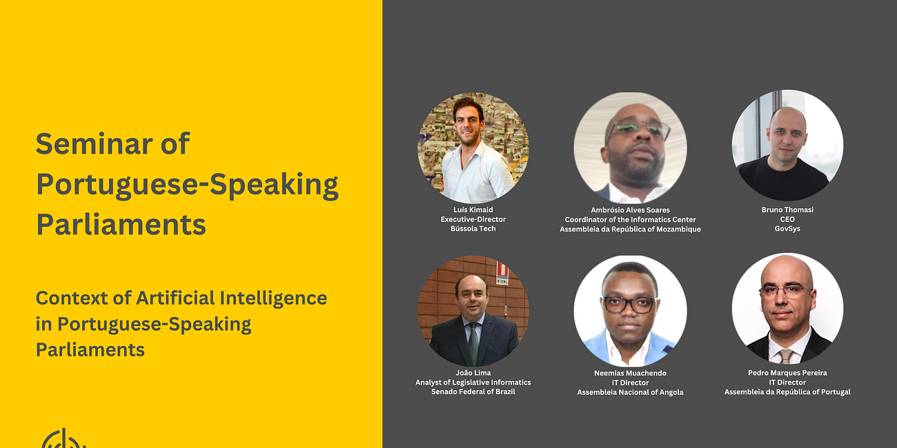 Context of Artificial Intelligence in Portuguese-Speaking Parliaments