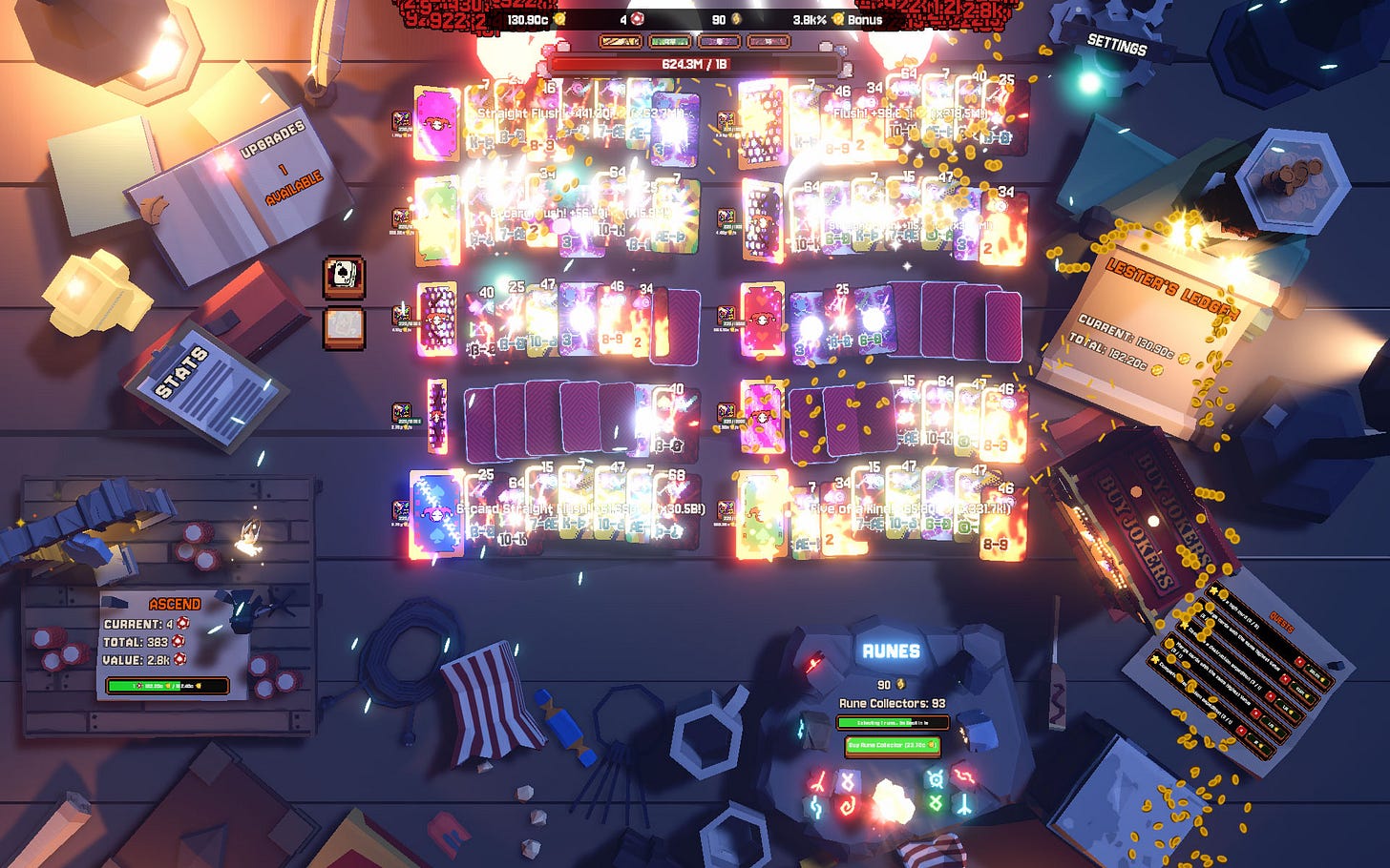 Το χαοτικό gameplay του This Ain't Even Poker, Ya Joker Το χαοτικό gameplay του This Ain't Even Poker, Ya Joker