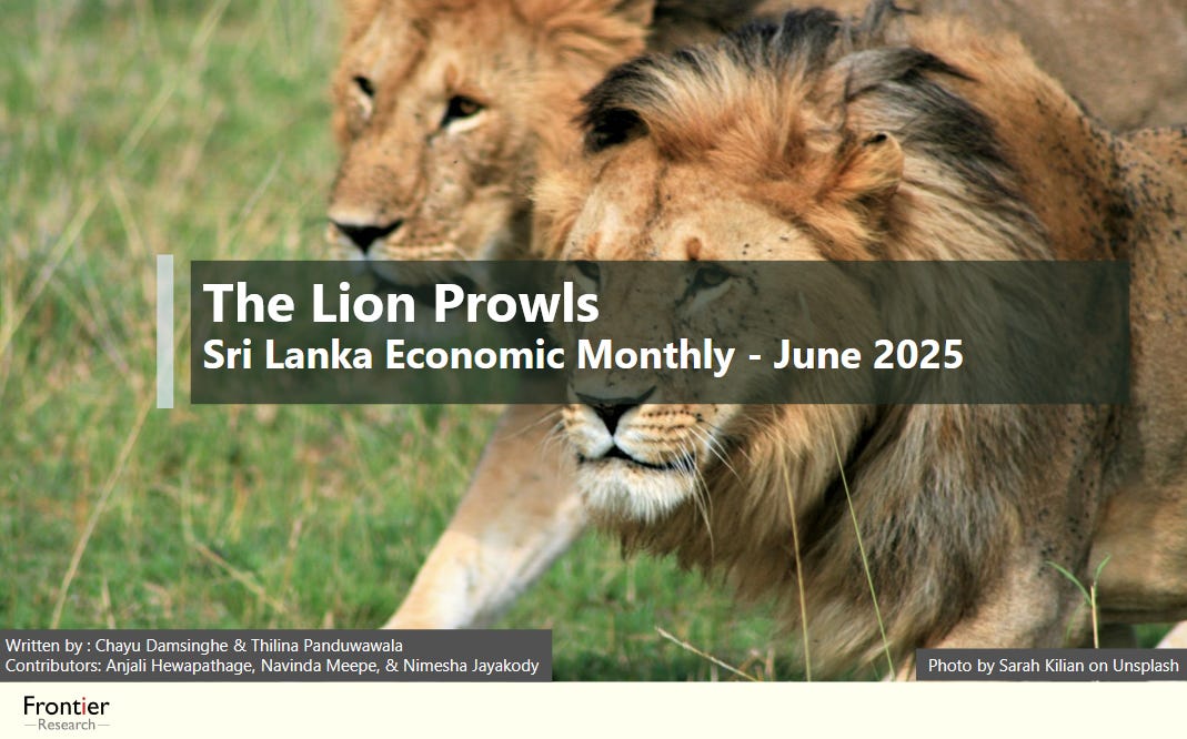Cover Image: Sri Lanka Economic Monthly - June 2025 - The Lion Prowls [Views Updated]