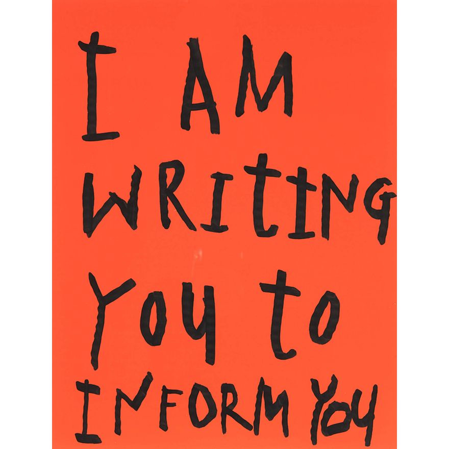 Wayne Youle 'I Am Writing You to Inform You'