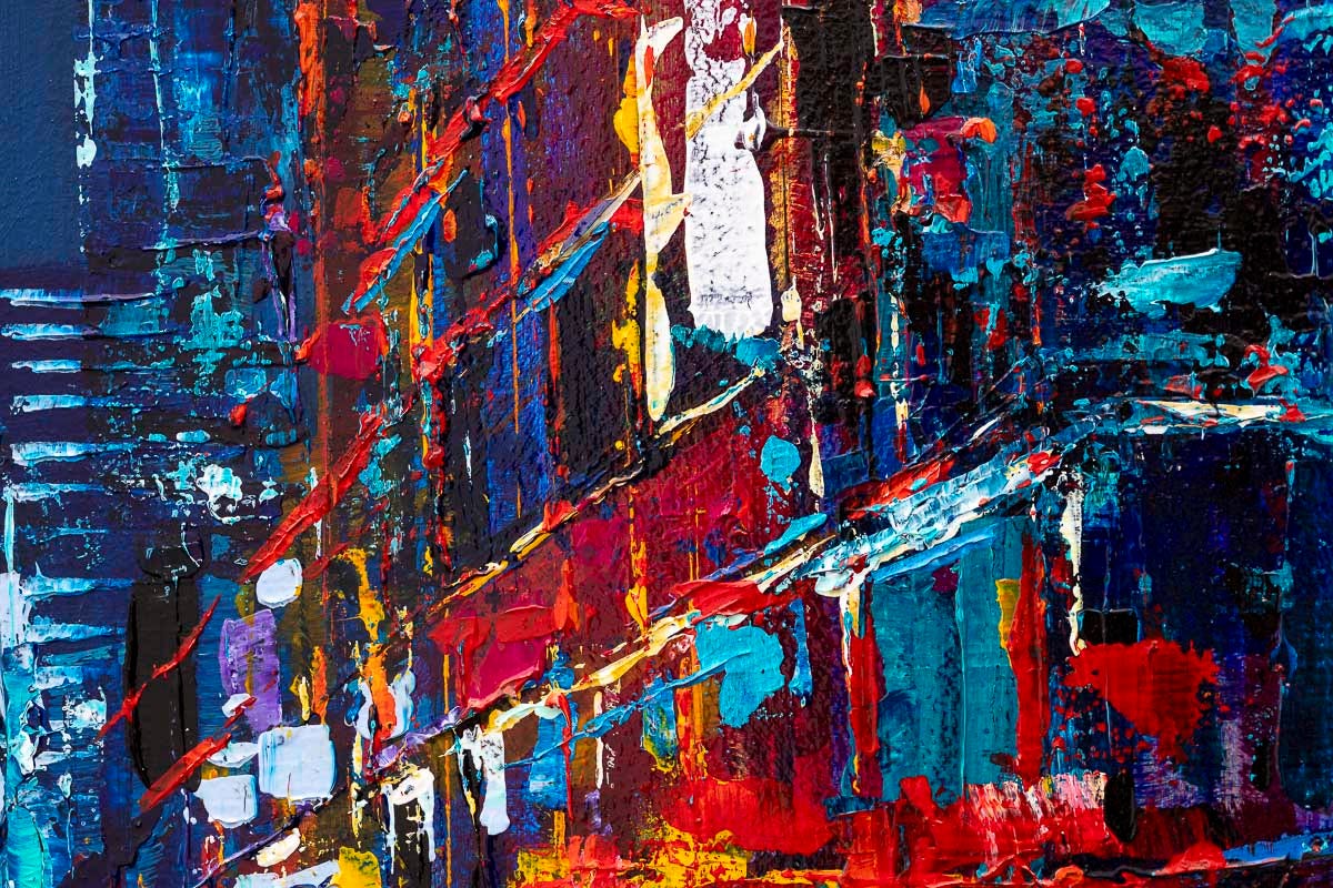 Bright Lights In The City - Original by Simon Wright SOLD