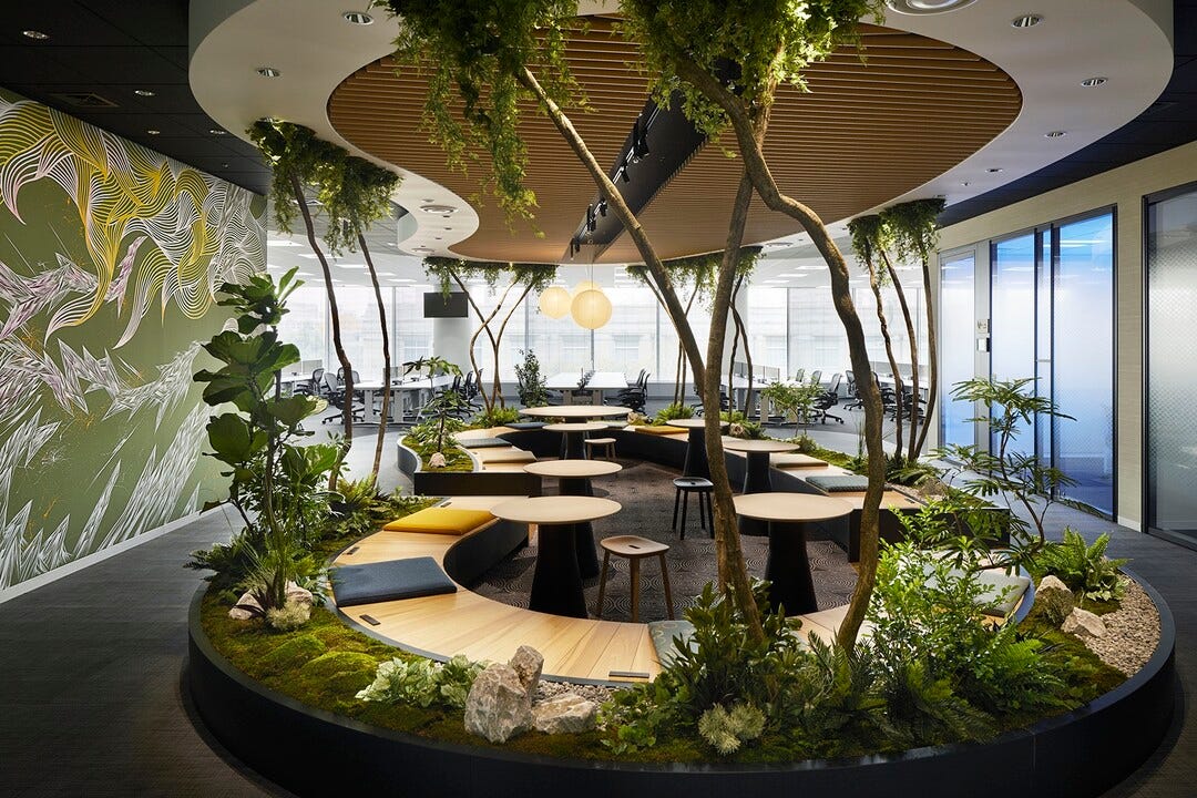Biophilic Design - Concept & Need in modern commercial office Interiors