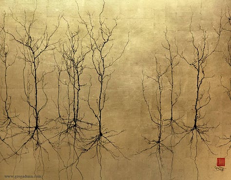 Paintings, embroidery and jewelry with neuroscience motifs