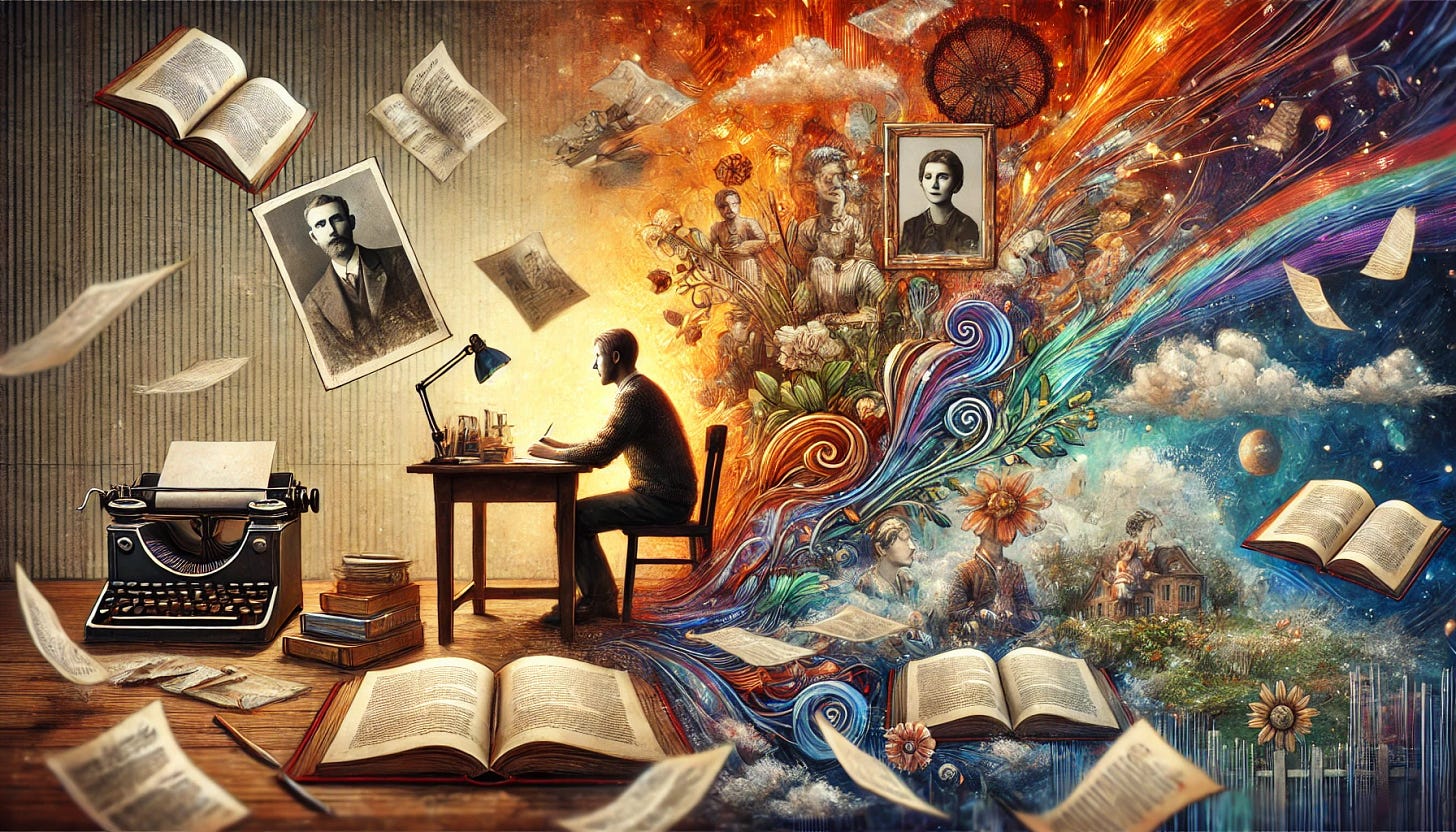 Un escritor mezclando en su obra autobiografía y ficción