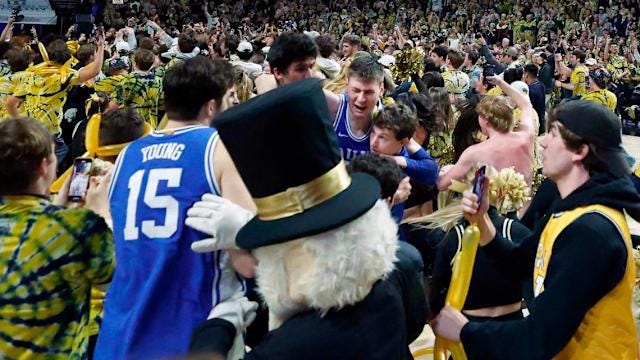 I absolutely feel like it was personal.' Duke's Filipowski on being hit  after Wake Forest loss