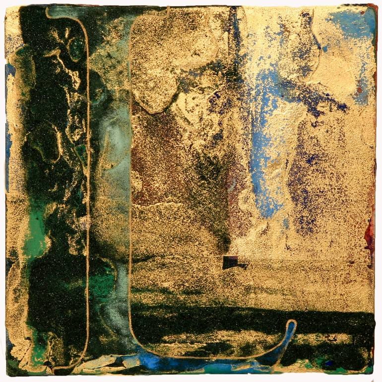 John 14 Dropcap, L for Four Holy Gospels Illumination Painting by Makoto  Fujimura | Saatchi Art