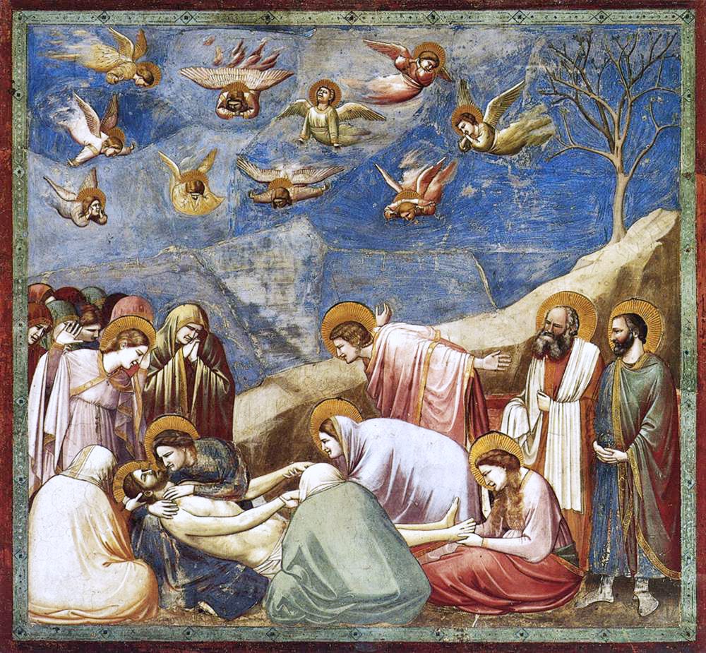 Giotto, Lamentation (c. 1305), Scrovegni Chapel, Padua. Giotto, Lamentation (c. 1305), Scrovegni Chapel, Padua.
