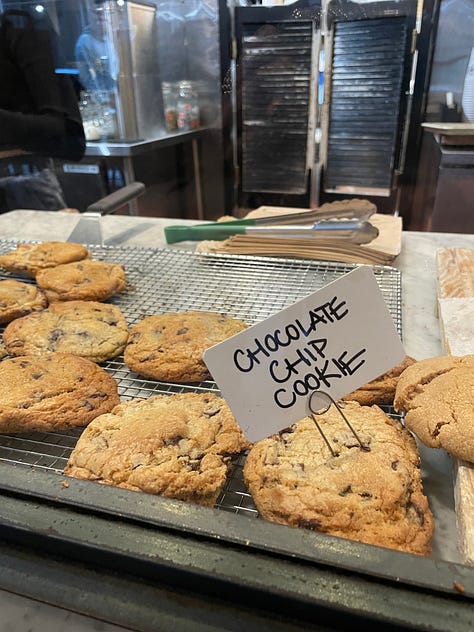 Culture Espresso garment district cookies iced latte chocolate chip coffee shop