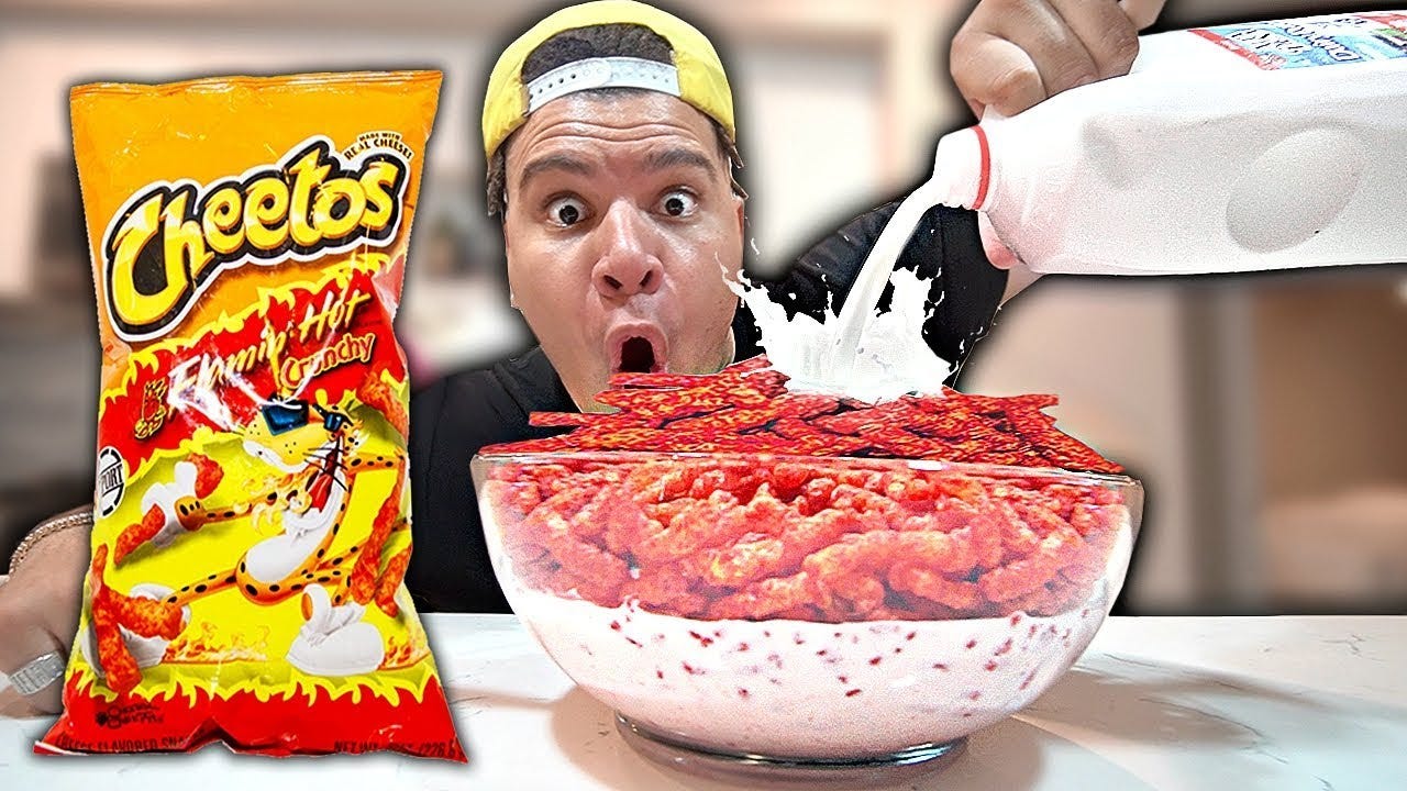 Trying WEIRD Food Combinations People Love!! *HOT CHEETOS & MILK* Gross DIY  Foods - YouTube