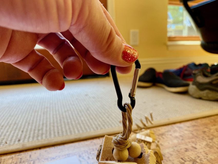 It almost looks too big to attach to a cage, but watch the movies later.