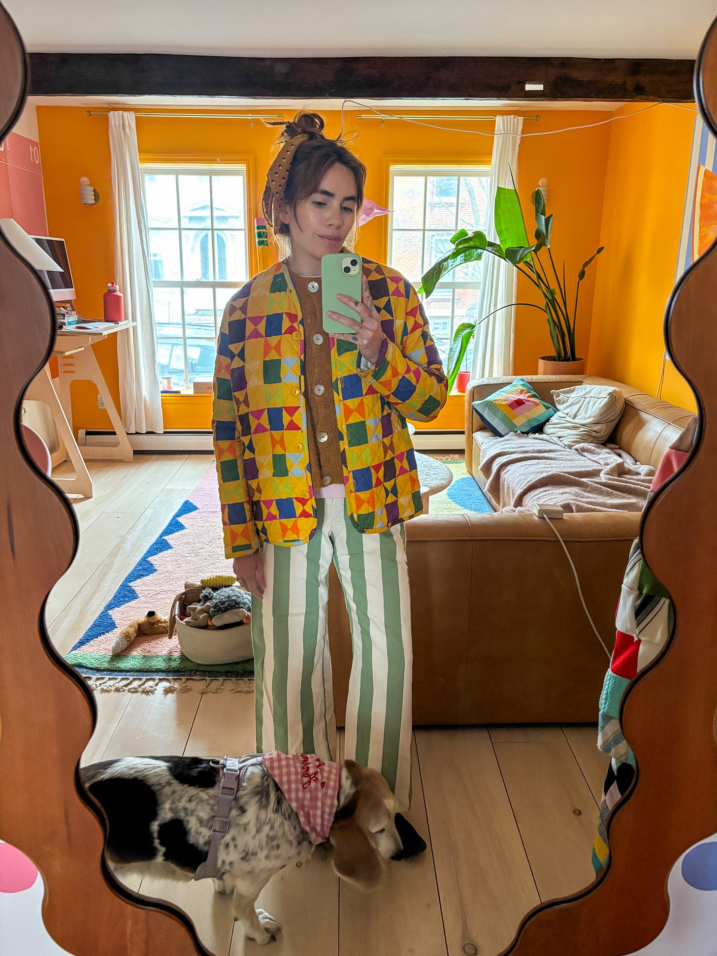 Colorful dopamine dressing