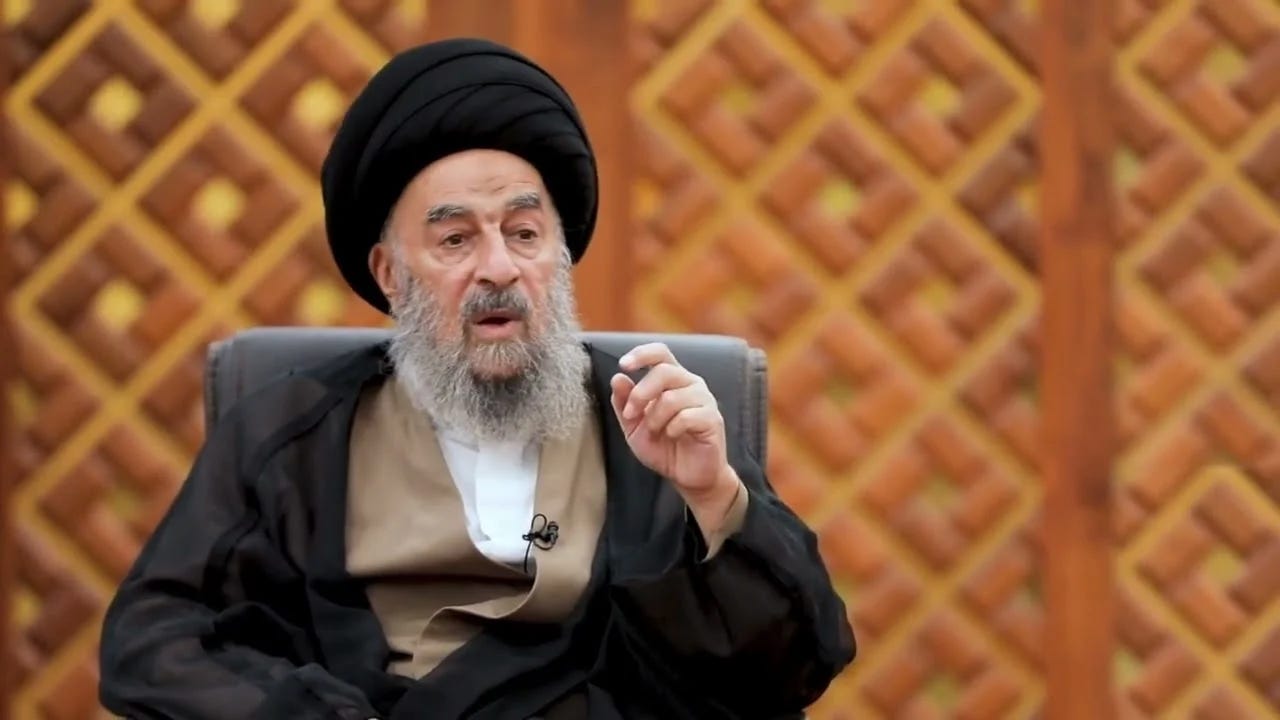 Undated picture of Iraqi religious authority Sayyed Mohammad Taqi al-Modarresi. (Social media)