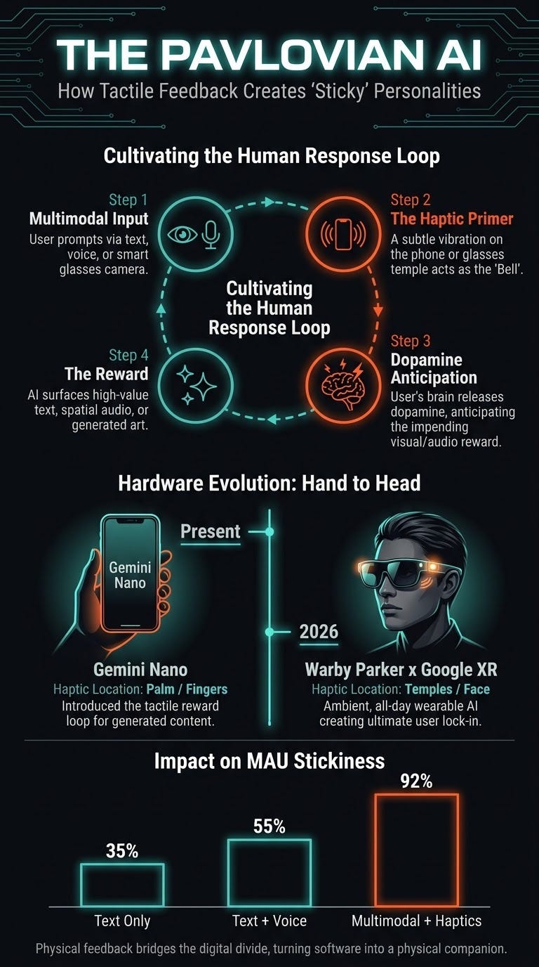 The Pavlovian Buzz: How Haptics Are Building AI’s "Sticky" Personality