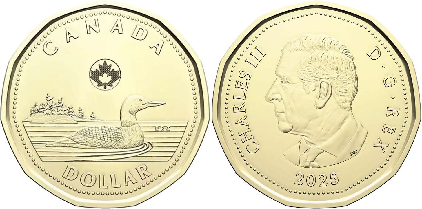 Coins and Canada - 1 dollar 2025 - Proof, Proof-like, Specimen, Brilliant  uncirculated