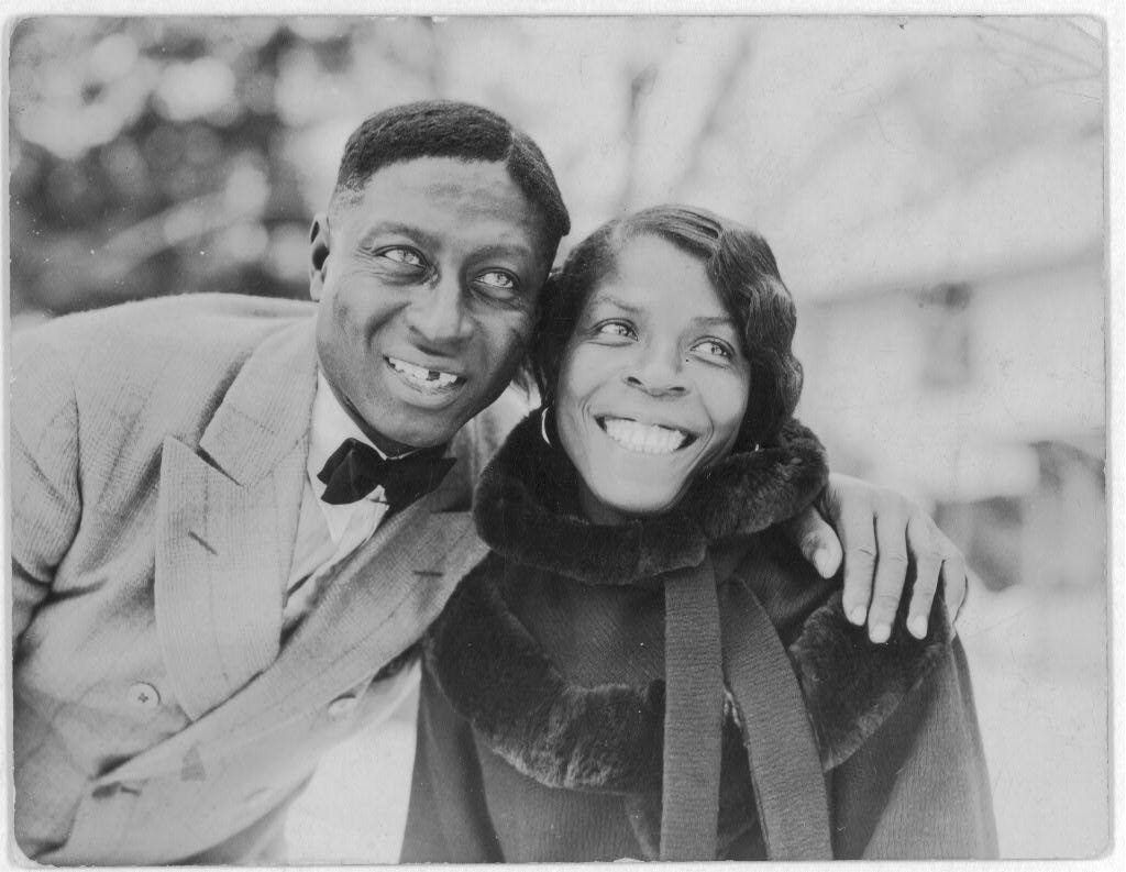 Huddie Ledbetter (Leadbelly) and Martha Promise Ledbetter, Wilton, Conn. |  Library of Congress