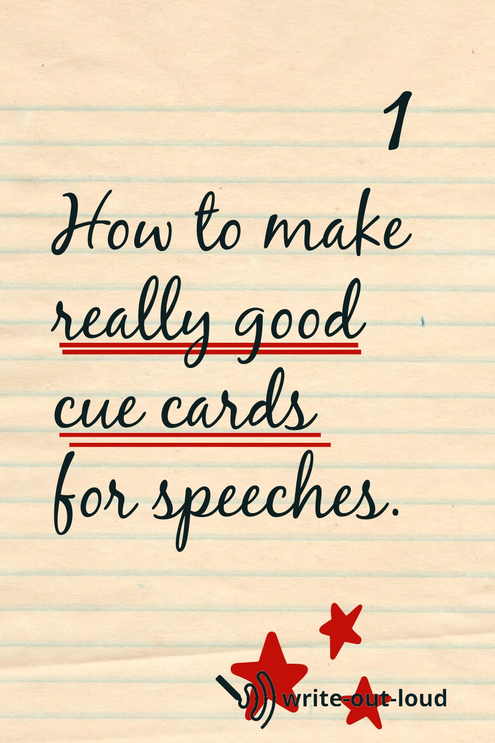 Cue Note Example Discover the joy of using cue cards - by Susan Dugdale