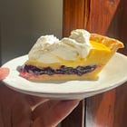 Blueberry Corn Cream Pie with Corn Cookie Crust
