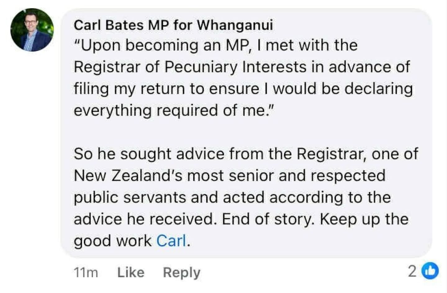 A now deleted social media post. Photo / Facebook