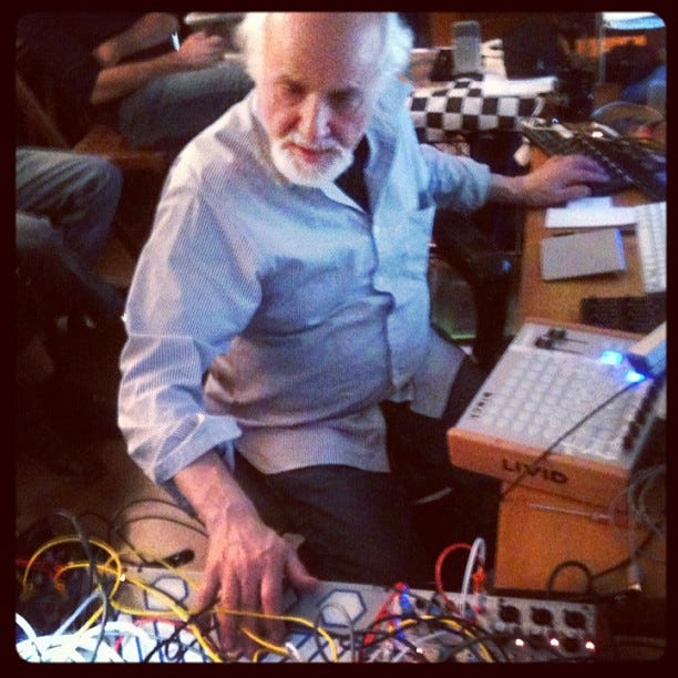 Subotnick at the controls Subotnick at the controls