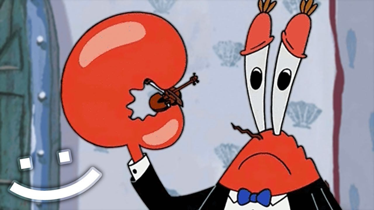 If Mr. Krab's Violin Wasn't So Sad