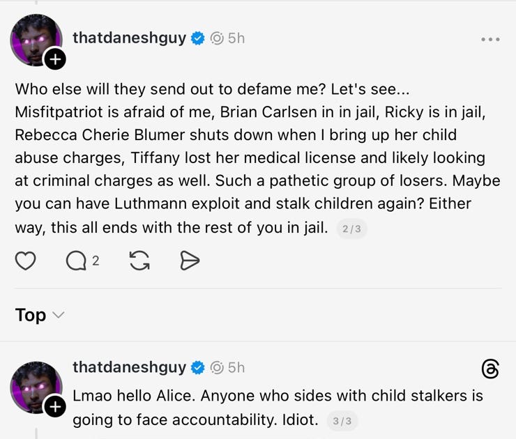 Danesh makes false and outlandish claims.